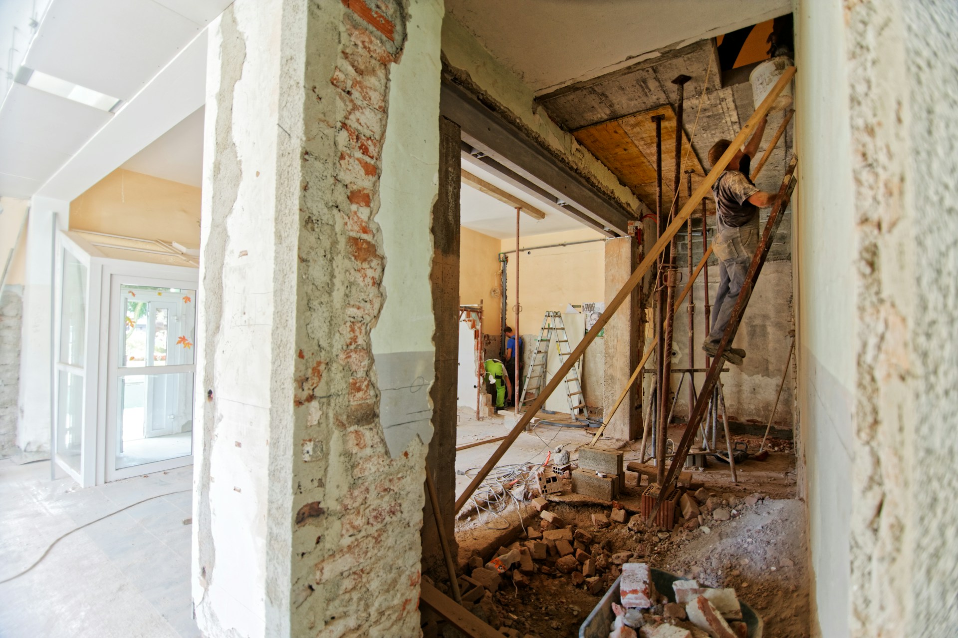 Homvera construction team on site during a home refurbishment in London