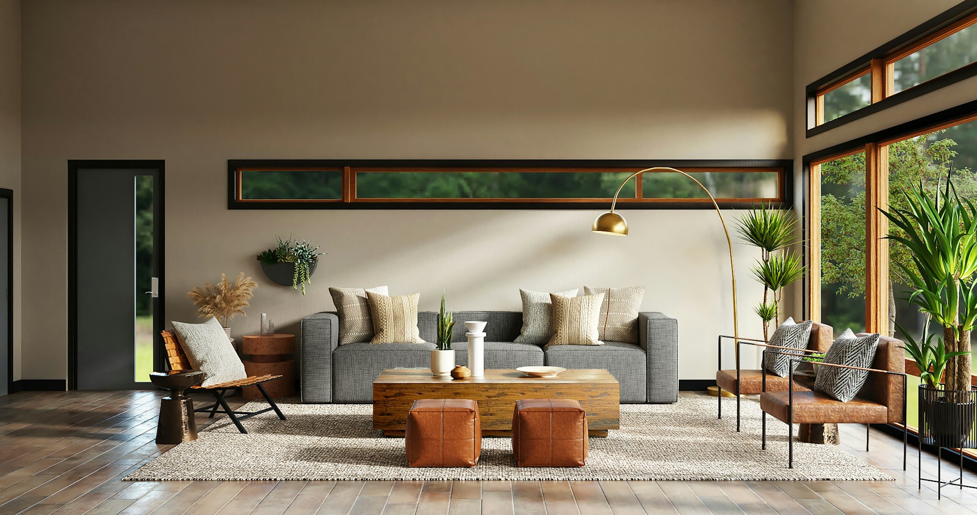 Interior design background — modern living space in London